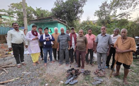 तागा ग्राम में प्राचीन माँ चंडी दाई मंदिर के जीर्णोद्धार हेतु भूमिपूजन, सनातन संस्कृति संरक्षण का लिया संकल्प