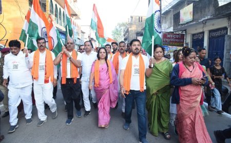 धरसींवा विधायक अनुज शर्मा ने भाग लिया सरदार पटेल जयंती यूनिटी मार्च में