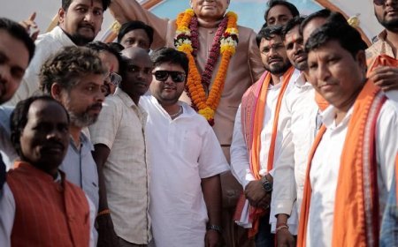 भारतीय जनता युवा मोर्चा प्रदेशाध्यक्ष राहुल योगराज टिकरिहा का सरायपाली में भव्य स्वागत