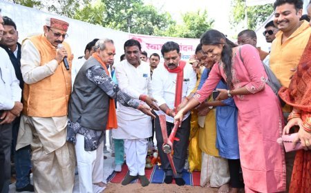 उप मुख्यमंत्री विजय शर्मा ने 4.41 करोड़ की नालंदा परिसर लाइब्रेरी का भूमि पूजन किया, युवाओं को मिलेगा 24 घंटे आधुनिक अध्ययन केंद्र