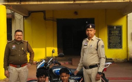 रायपुर में मोटर सायकल चोरी के 02 आरोपी गिरफ्तार, 95 हजार की मोटर सायकल बरामद