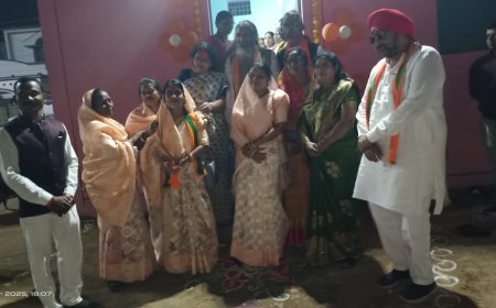 नगरी के वार्ड 5 में नवीन आंगनबाड़ी भवन का लोकार्पण, वर्षों की मांग हुई पूरी