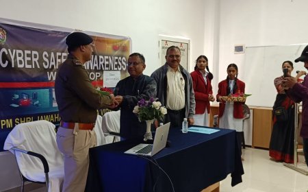 पी.एम. श्री जवाहर नवोदय विद्यालय में साइबर सुरक्षा जागरूकता कार्यशाला आयोजित