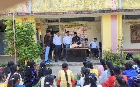 बोड़ला कॉलेज में प्राथमिक सहायता प्रशिक्षण, विद्यार्थियों ने सीखी जीवनरक्षक तकनीकें