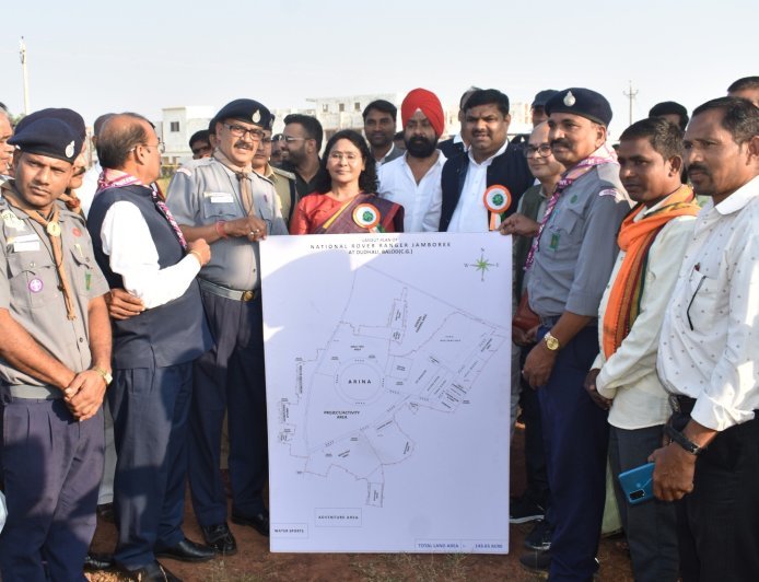 शिक्षा मंत्री गजेन्द्र यादव ने दुधली में नेशनल रोवर रेंजर जंबूरी स्थल का किया निरीक्षण, दिए तैयारी के निर्देश