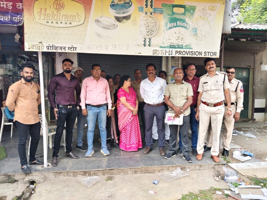 रायपुर में हाउसिंग बोर्ड की दुकानों से अवैध कब्ज़ा हटाया गया, कबीर नगर में हुई सख्त कार्रवाई