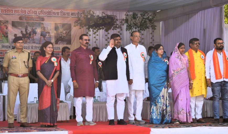 शिक्षा मंत्री गजेन्द्र यादव ने किया राज्य स्तरीय शालेय क्रीड़ा प्रतियोगिता का शुभारंभ, कहा – स्वस्थ शरीर में ही स्वस्थ मन का वास