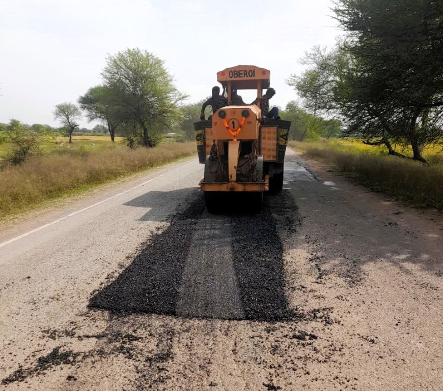 राजनांदगांव-अर्जुंदा-गुंडरदेही मार्ग पर मरम्मत कार्य तेज़ी से जारी, 20 गांवों को मिलेगा लाभ