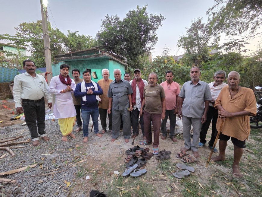 तागा ग्राम में प्राचीन माँ चंडी दाई मंदिर के जीर्णोद्धार हेतु भूमिपूजन, सनातन संस्कृति संरक्षण का लिया संकल्प