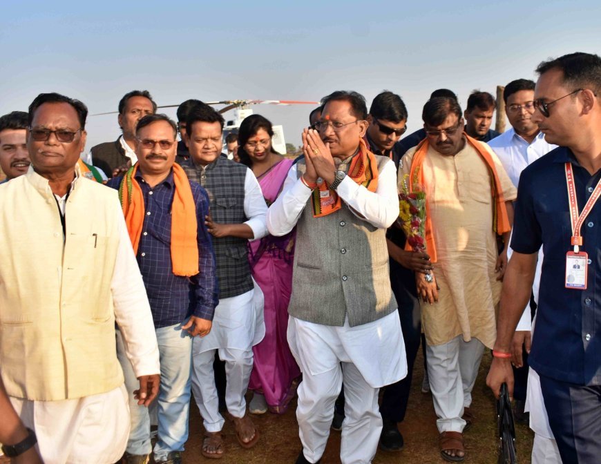 मुख्यमंत्री विष्णुदेव साय का बालोद आगमन पर हुआ आत्मीय स्वागत, संबलपुर में मरार समाज के कार्यक्रम में हुए शामिल