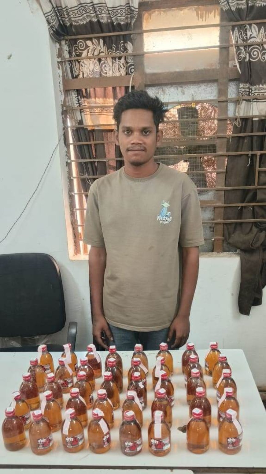 खरोरा पुलिस की बड़ी कार्रवाई: अवैध शराब के साथ दो आरोपी गिरफ्तार, 18 लीटर देशी मदिरा और दो स्कूटी जब्त