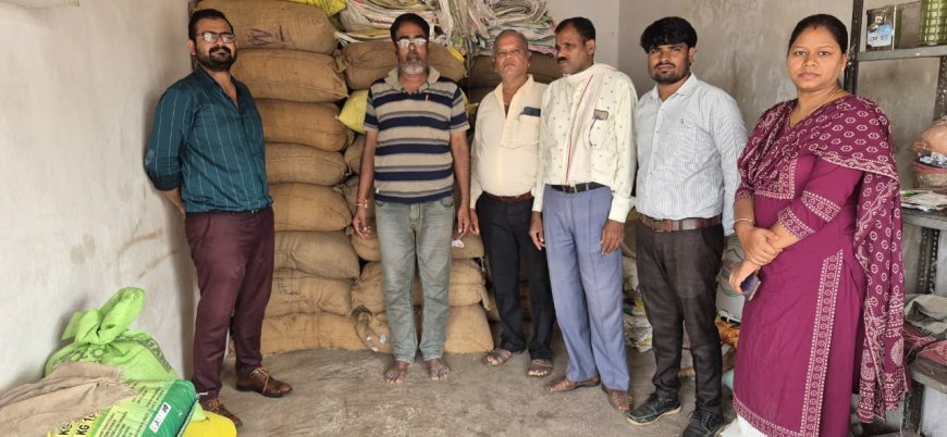 धमतरी में अवैध धान भंडारण पर प्रशासन की कार्रवाई, 16.80 क्विंटल धान जप्त