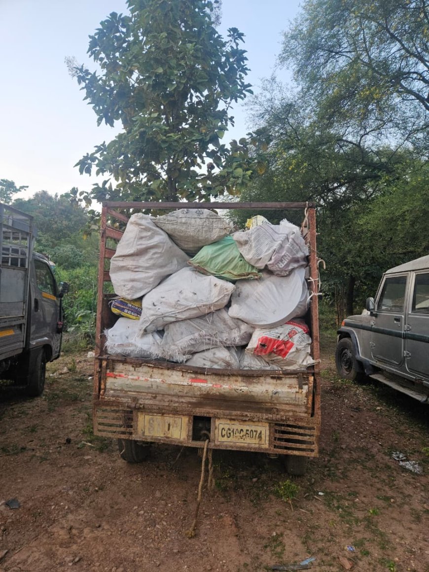थाना कोटा पुलिस की कार्रवाई: अवैध कबाड़ परिवहन करते युवक को रंगेहाथ पकड़ा, 1.5 क्विंटल कबाड़ जब्त