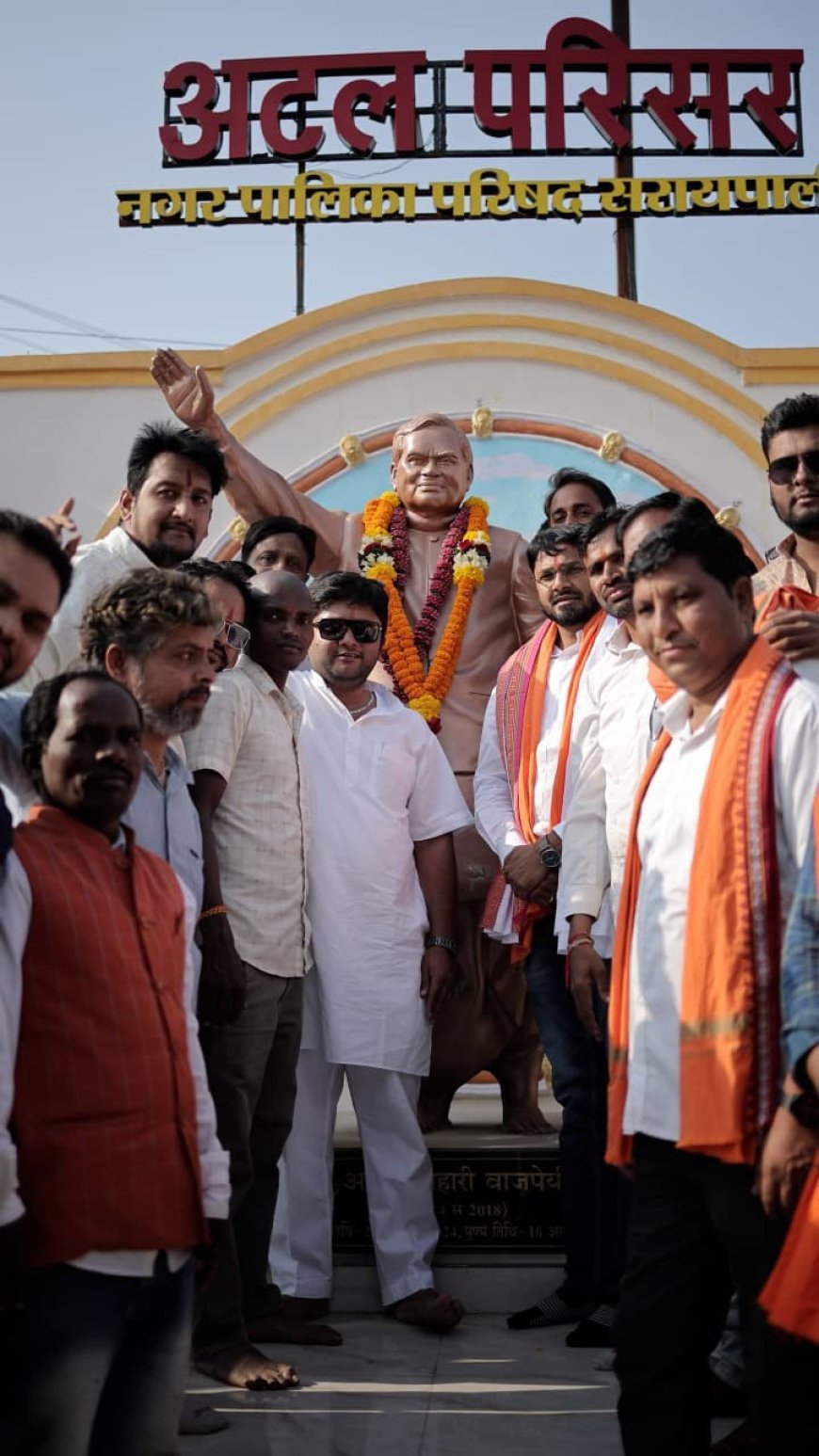 भारतीय जनता युवा मोर्चा प्रदेशाध्यक्ष राहुल योगराज टिकरिहा का सरायपाली में भव्य स्वागत