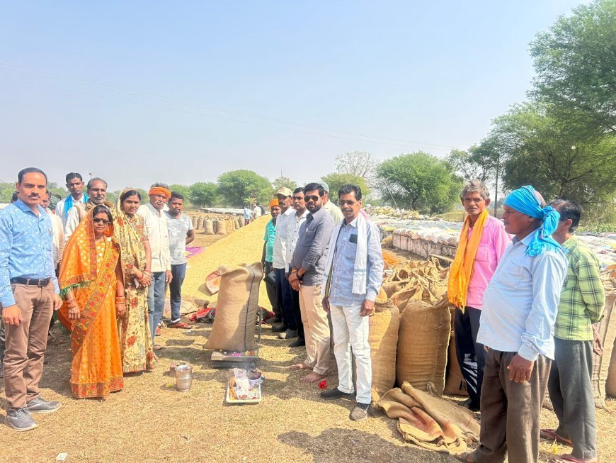 जिला पंचायत अध्यक्ष ने धान खरीदी केंद्र का शुभारंभ किया, किसानों में उत्साह की लहर