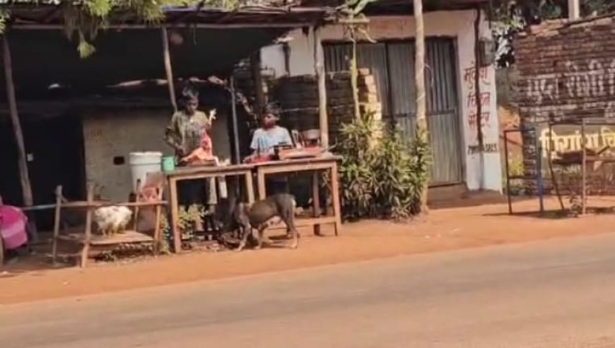 जालबांधा मुख्य सड़क पर अव्यवस्था गहरी, मछली–मुर्गा दुकानें बनीं ग्रामीणों की बड़ी परेशानी