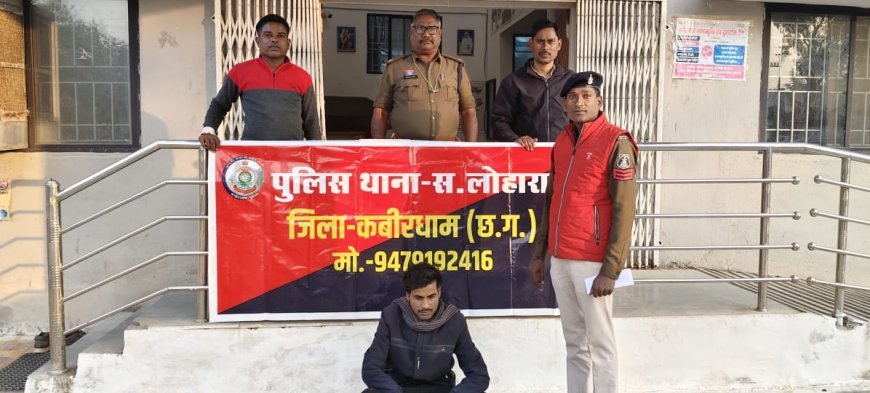 सोशल मीडिया पर भड़काऊ पोस्ट करने वाले युवक पर लोहारा पुलिस की कार्रवाई