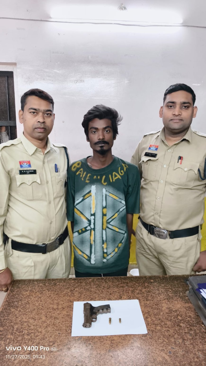 देशी कट्टा के साथ आरोपी मोहित शाह गिरफ्तार, 01 कट्टा और 02 जिंदा कारतूस बरामद