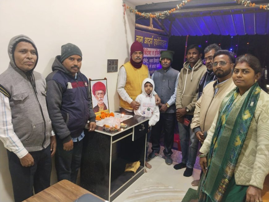 महात्मा ज्योतिबा फुले की पुण्यतिथि पर बाबा साहेब सेवा संस्था ने दी श्रद्धांजलि