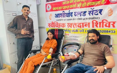 जन्मदिन पर छालीवुड स्टार दिलेश साहू ने किया रक्तदान