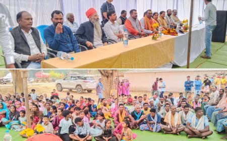 विधायक नीलकंठ टेकाम ने सिरसीकलार में निर्माण कार्यों का भूमिपूजन किया