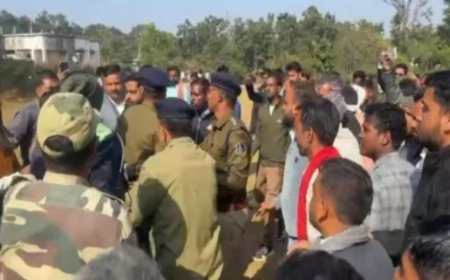 मैनपाट: बॉक्साइट खदान विस्तार के विरोध में ग्रामीणों ने जनसुनवाई में हंगामा किया