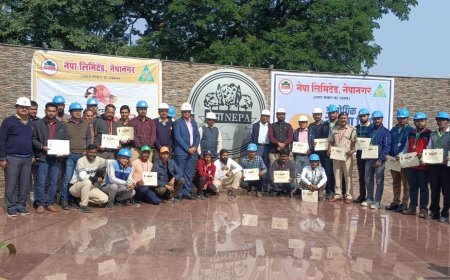 नेपा लिमिटेड में औद्योगिक सुरक्षा दिवस: शपथ, सम्मान और सुरक्षा संस्कारों से गूंजा परिसर