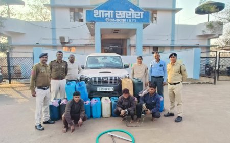 खरोरा पुलिस की बड़ी कार्रवाई: डीजल चोरी गैंग गिरफ्तार, 315 लीटर डीजल व स्कॉर्पियो वाहन जप्त