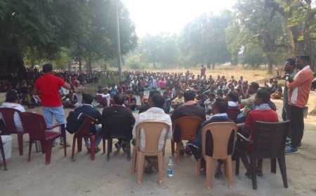 डब्बाकोन्टा में उमड़ा जनसैलाब, जल–जंगल–जमीन पर विशेष चर्चा