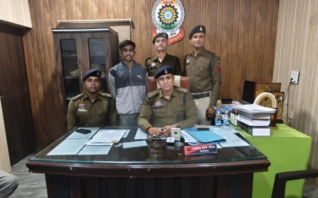 ट्रैक्टर–ट्राली चोरी करने वाला आरोपी गिरफ्तार, सोनालिका ट्रैक्टर सहित चोरी का माल जप्त