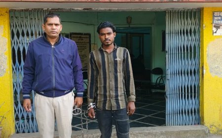 वीआईपी रोड लूटकांड का खुलासा, सोने की चैन सहित महिला समेत दो आरोपी गिरफ्तार