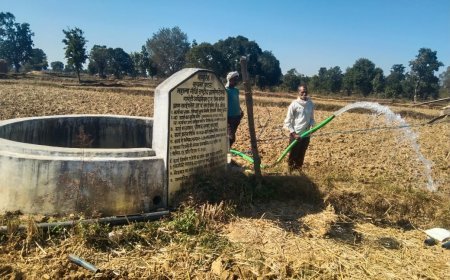 महात्मा गांधी नरेगा योजना से सरईपतेरा में कूप निर्माण, किसानों की खुशहाली का स्रोत