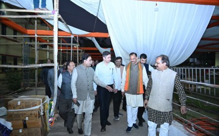 रायपुर पश्चिम में मूणत का बड़ा स्वास्थ्य आयोजन: मंत्री जायसवाल ने लिया तैयारियों का जायजा, 18 दिसंबर से शुरू होगा मेगा हेल्थ कैंप