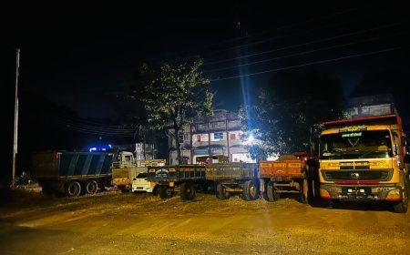 सुरोखी पंचायत में अवैध रेत परिवहन पर प्रशासन की सख्त कार्रवाई, वाहन जब्त