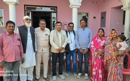 जिला अध्यक्ष से सौजन्य मुलाकात, नगर पालिका चुनाव को लेकर संगठन ने बनाई एकजुट रणनीति