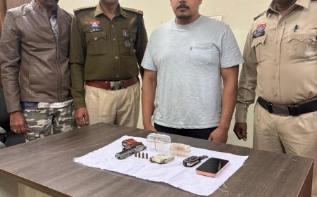 रायपुर में एमडीएमए, पिस्टल और जिंदा कारतूस के साथ कुख्यात आरोपी गिरफ्तार