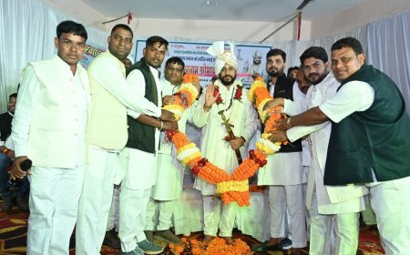 गुरु ज्ञान प्रकाश पर्व पर आरंग ब्लॉक में निकली विशाल सतनाम संदेश शोभायात्रा