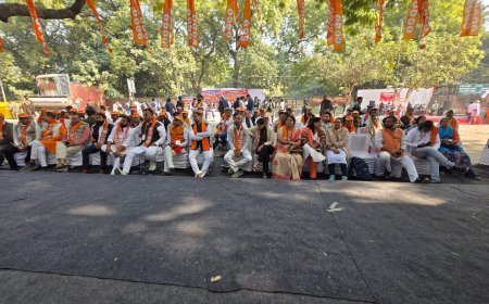 हिंदू राष्ट्र की मांग को लेकर शिवसेना छत्तीसगढ़ का दिल्ली में एकदिवसीय धरना प्रदर्शन