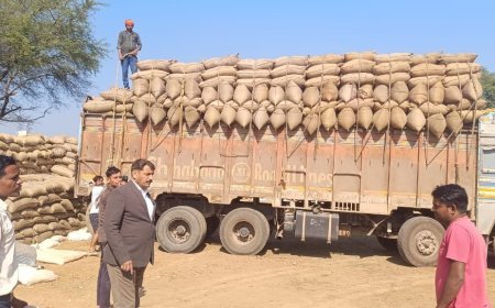 धान खरीदी केंद्र के निरीक्षण में पहुंचे कलेक्टर गोपाल वर्मा, डीओ कटते ही धान उठाव के दिए सख्त निर्देश