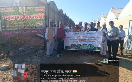 राष्ट्रीय किसान दिवस पर उन्नतशील किसानों का एक्सपोजर विजिट, हाईटेक नर्सरी एवं प्राकृतिक खेती से हुए प्रभावित