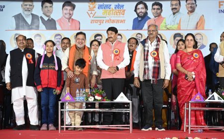 रायपुर सांसद खेल महोत्सव मेगा फाइनल में खेल, समावेशन और राष्ट्रभाव का भव्य उत्सव