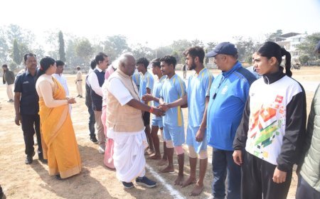 सरगुजा में सांसद खेल महोत्सव की लोकसभा स्तरीय दो दिवसीय प्रतियोगिता का भव्य शुभारंभ