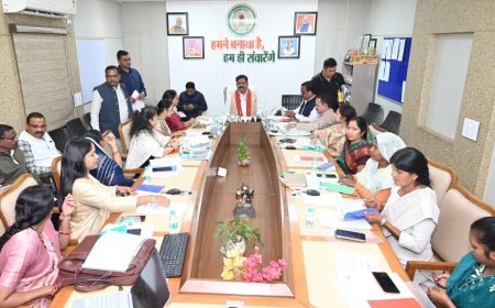 उप मुख्यमंत्री विजय शर्मा से जिला पंचायत अध्यक्षों की बैठक, वीबी-जी राम जी अधिनियम पर हुई विस्तृत चर्चा