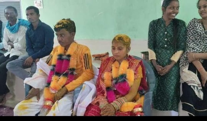 ध्रुव गोंड़ समाज की महिला प्रभाग ने आदर्श विवाह कर कराया मानवीय मिसाल