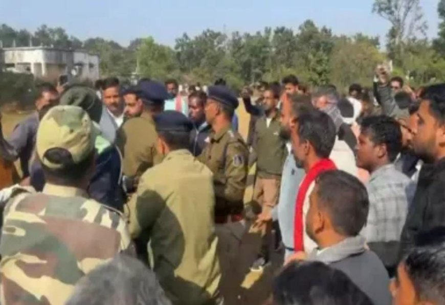 मैनपाट: बॉक्साइट खदान विस्तार के विरोध में ग्रामीणों ने जनसुनवाई में हंगामा किया