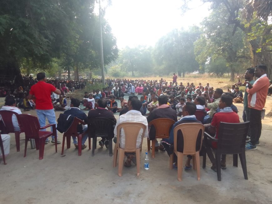 डब्बाकोन्टा में उमड़ा जनसैलाब, जल–जंगल–जमीन पर विशेष चर्चा