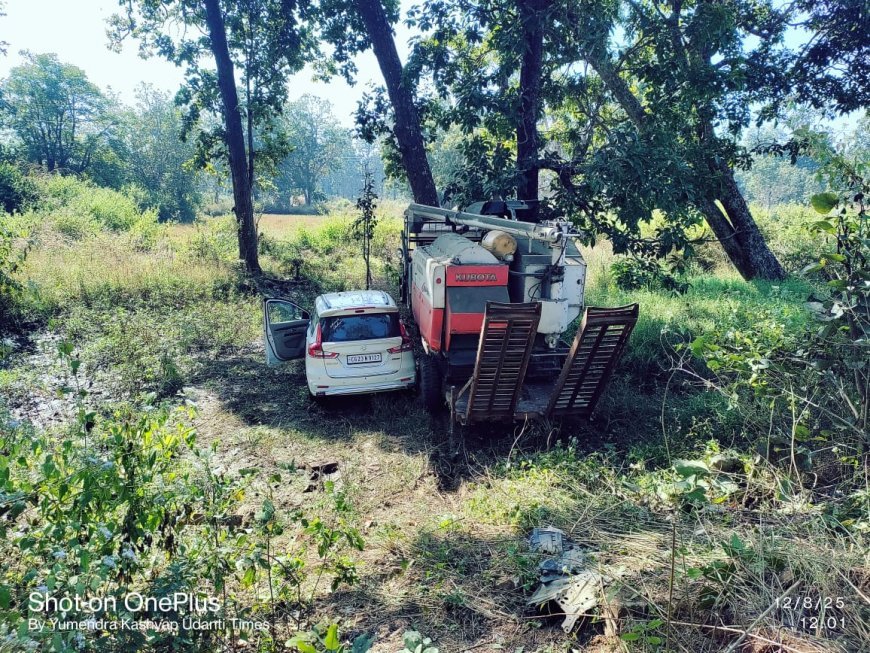 गरियाबंद में नेशनल हाइवे 130सी पर बड़ा हादसा, ड्राइवर की मौत