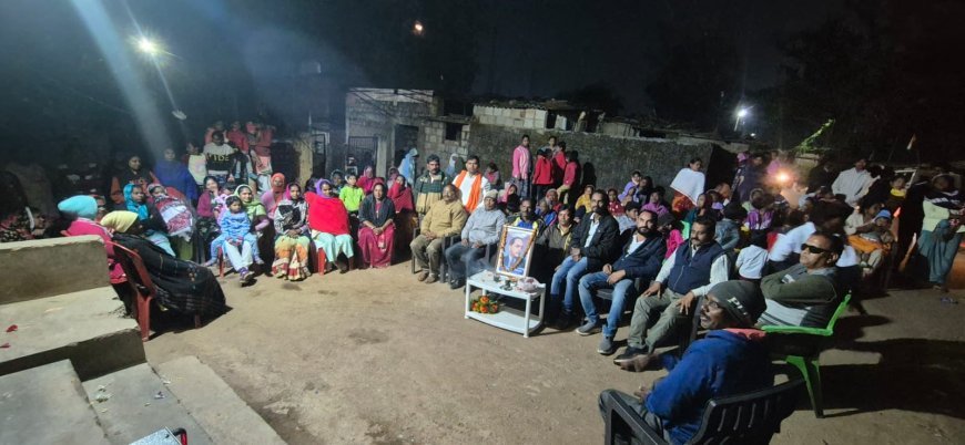 मुंडारा कैंप बचेली में श्रद्धा से मनाई गई डॉ. भीमराव अंबेडकर की पुण्यतिथि