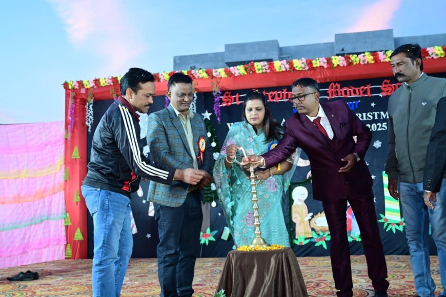 स्टेट स्टीफेंस मॉडल स्कूल में उत्साहपूर्ण क्रिसमस कार्यक्रम संपन्न