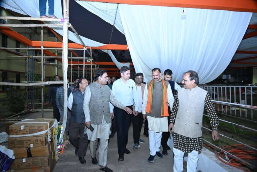 रायपुर पश्चिम में मूणत का बड़ा स्वास्थ्य आयोजन: मंत्री जायसवाल ने लिया तैयारियों का जायजा, 18 दिसंबर से शुरू होगा मेगा हेल्थ कैंप